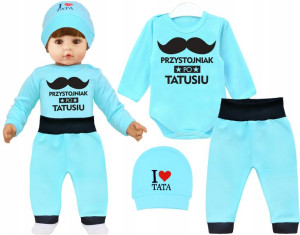Komplet niemowlęcy Przystojniak po tatusiu r. 92