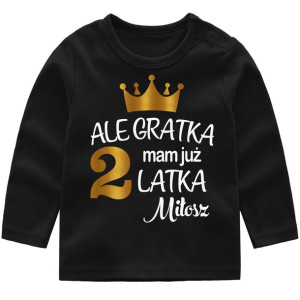 Bluzka koszulka Ale gratka mam 2 latka IMIĘ r 98