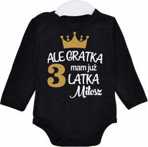 Body dł rękaw Ale gratka mam 3 latka IMIĘ r. 98