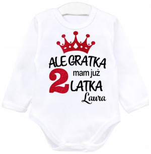 Body dł rękaw Ale gratka mam 2 latka IMIĘ r. 92
