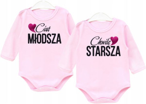 Zestaw body dla bliźniaków PREZENT r. 92