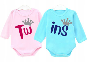 Zestaw body niemowlęcych dla bliźniaków TWINS r 68