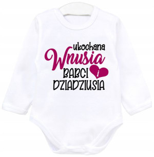 Body dł rękaw UKOCHANA WNUSIA DZIEŃ BABCI r. 80