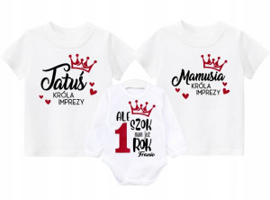 Zestaw na urodziny Mama Tata Dziecko Rok r. 92