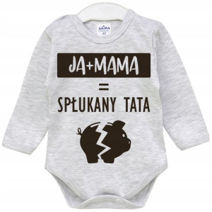 Body napisy Ja + Mama = Spłukany Tata r. 98
