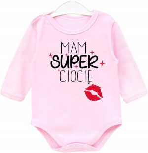 Body dziecięce dł rękaw Mam super ciocię r. 98