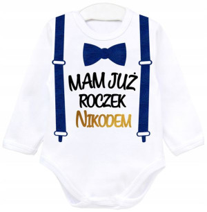 Body dł rękaw URODZINY Mam już roczek IMIĘ r. 98