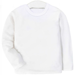 Bluzka t-shirt z długim rękawem gładki BAWEŁNA 128