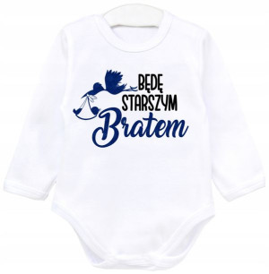 Body dł rękaw napisy Będę starszym bratem r. 92
