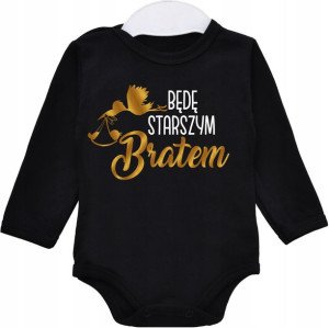 Body dł rękaw napisy Będę starszym bratem r. 80
