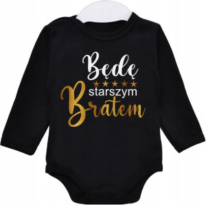 Body dł rękaw napisy Będę starszym bratem r. 80