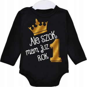 Body dł rękaw URODZINY ALE SZOK MAM JUŻ ROK r. 86