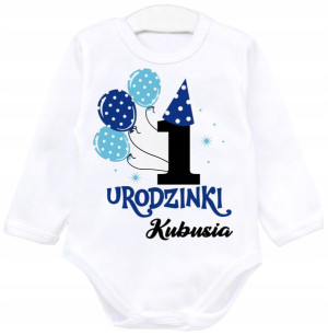 Body dł rękaw URODZINY rok roczek IMIĘ r. 98