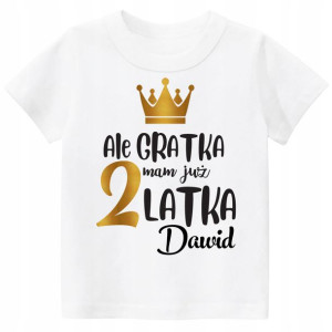 Koszulka Ale gratka mam 2 latka Imię dziecka r. 92