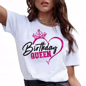 Koszulka damska URODZINY BIRTHDAY QUEEN BROKAT S