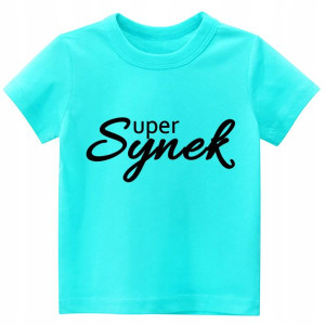 Koszulka z nadrukiem tshirt Super Synek r. 86