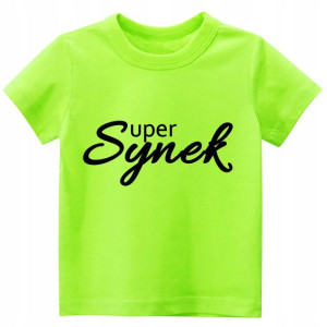 Koszulka z nadrukiem tshirt Super Synek r. 86