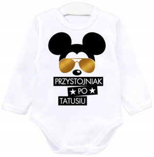 Body Przystojniak po tatusiu Myszka Mickey r. 74