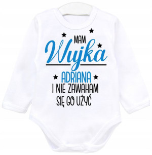 Body z długim rękaem Mam Wujka IMIĘ r. 86