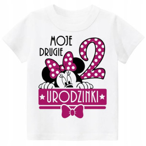 Koszulka URODZINY 2 LATA MYSZKA MINNIE r. 98