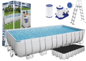 Basen Ogrodowy Stelażowy 732 X 366 X 132 Cm Bestway 56474