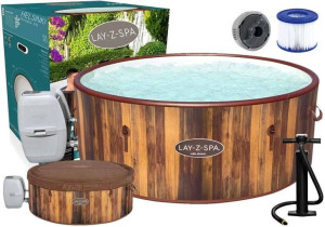 Dmuchane Spa Z Masażem I Podgrzewaczem 7Osobowe 180 X 66 Cm  Bestway 60025