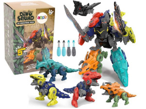 Dinozaur Do Skręcania Dinorobot Śrubokręt Figurki