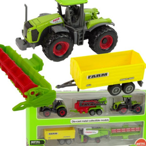 Duży Zestaw Xl Pojazdów Rolniczych Traktor Ciągnik