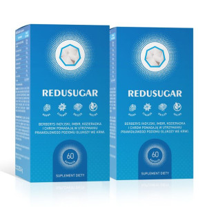 2x REDUSUGAR wyreguluj obniż poziom cukru we krwi