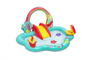 Dmuchany Plac Zabaw Mała Syrenka 221 X 193 X 117 Cm Bestway 91097