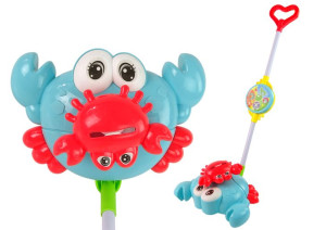Pchacz Na Kiju Pchanie Krab Jeździ Świeci Dźwięk