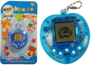 Gra Elektroniczna Tamagotchi Niebieska Z Krótkim Łańcuszkiem