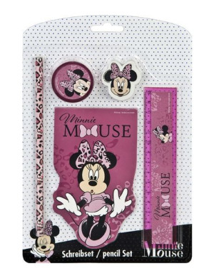 Zestaw przyborów szkolnych MINNIE MOUSE 5szt.