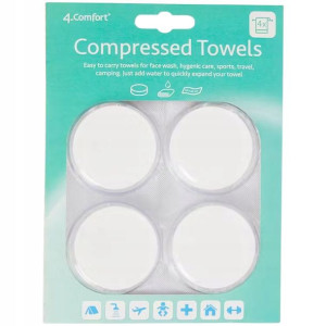 Ręczniki do rąk skompresowane tabletki 4 szt|40x30