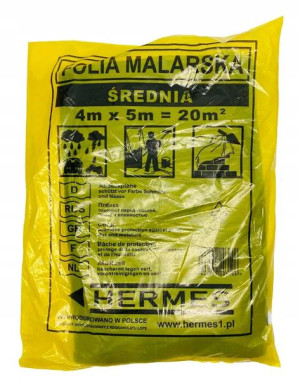 Folia budowlana malarska ŚREDNIA 4x5m 20m2
