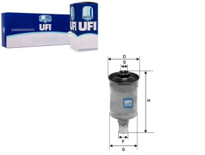 Filtr Paliwa [ufi]