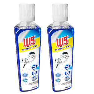 2x W5 Płyn Kamień Rdza Czyszczenia Łazienki 500ml