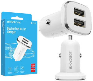 Szybka Ładowarka samochodowa 2x USB 2.4A 12W
