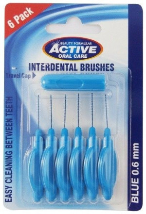 Interdental Brushes czyściki do przestrzeni międzyzębowych 0.60mm 6szt.