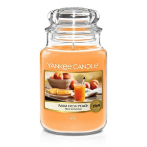 Świeca zapachowa duży słój Farm Fresh Peach 623g