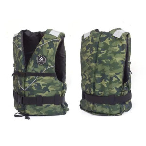 Kamizelka asekuracyjna kapok na wodę Standard Military Camo r. XS