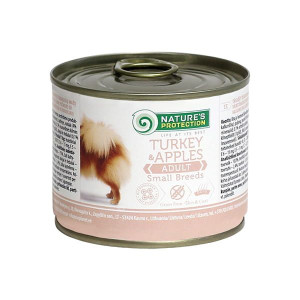 Natures Protection Pies Konserwa Small Breed Indyk I Jabłko 200g