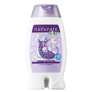 Avon Naturals Kids Lawendowy płyn do mycia ciała i kąpieli na dobranoc