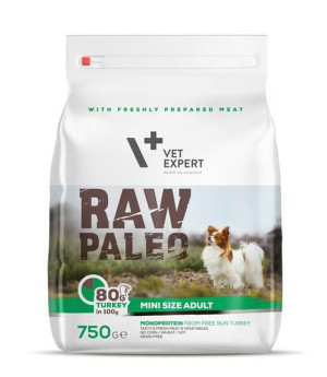 Raw Paleo Adult Mini Size Indyk 750g Sucha Karma Dla Psa