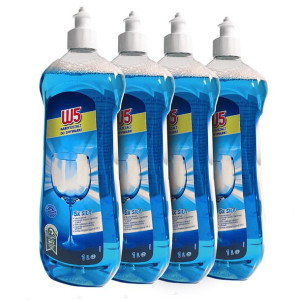 4x Płyn Nabłyszczający Zmywarek W5 Nabłyszczacz 4l