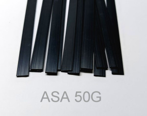 ASA spoiwo do plastiku 100g CZARNY SZARY PASEK