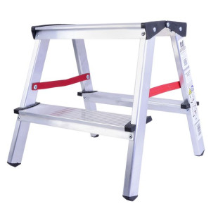 Drabina Domowa 2,39m Aluminiowa 2 Stopniowa Podest 125kg