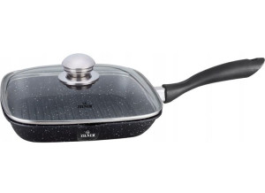 Patelnia Grillowa Granitowa 28x28cm Zilner Zl-7015