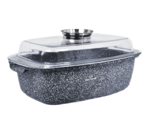 Brytfanna Marmurowa 5.5l 32cm Zilner Grey Zl-7075
