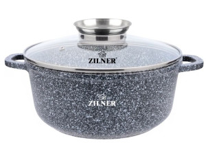 Garnek Marmurowy 6.8l 28cm Zilner Grey Zl-7074